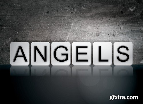 Backgrounds with text Angels 1 - 6 UHQ JPEG