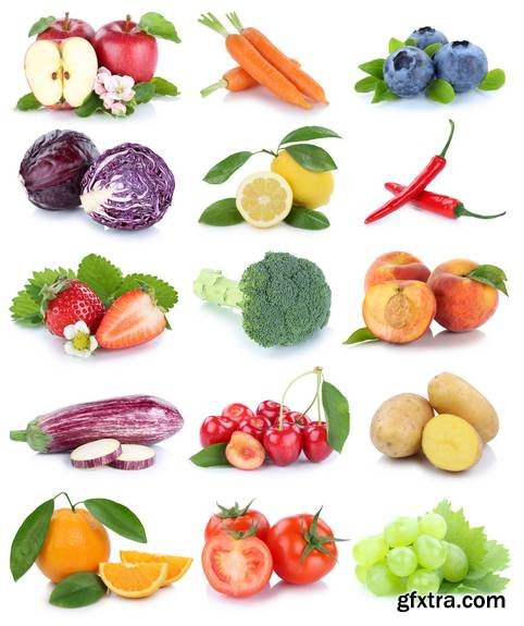 Fruits and Vegetables Isolated