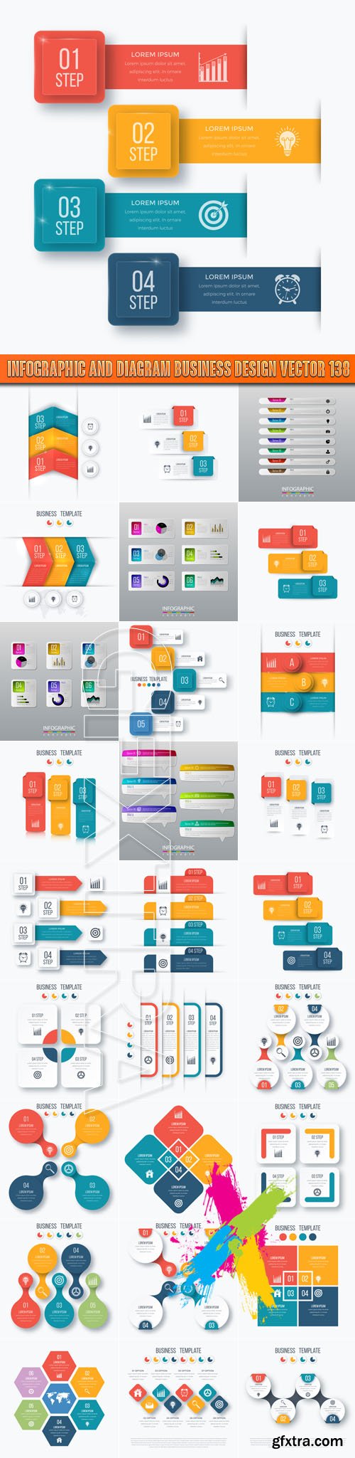 Infographic and diagram business design vector 138