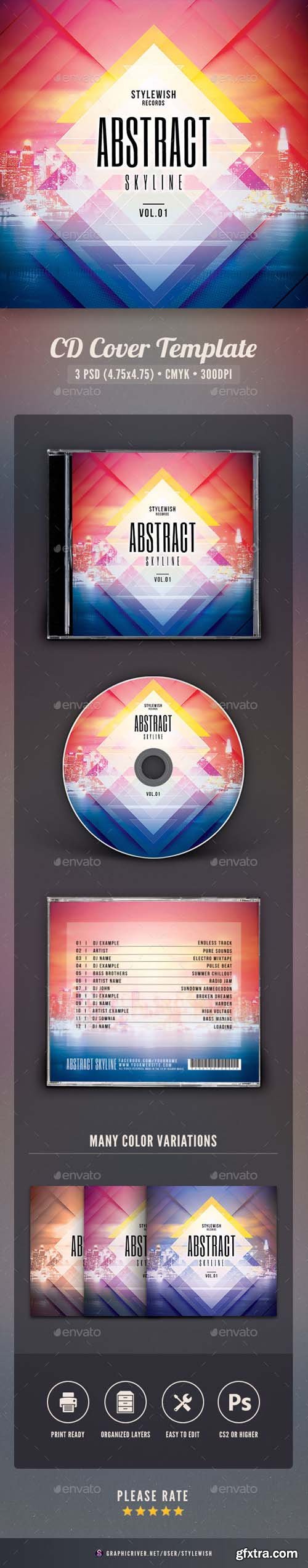 GR - Abstract Skyline CD Cover Artwork 17257701 GR - Abstract Skyline CD Cover Artwork 17257701