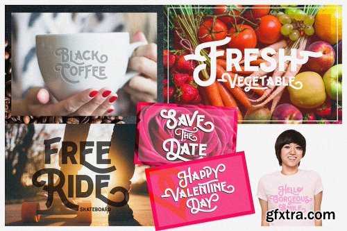 CreativeMarket Hipster Letter + Extras 1177750