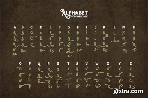 CreativeMarket Hipster Letter + Extras 1177750