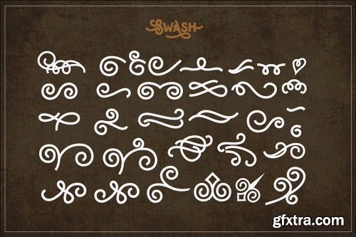 CreativeMarket Hipster Letter + Extras 1177750