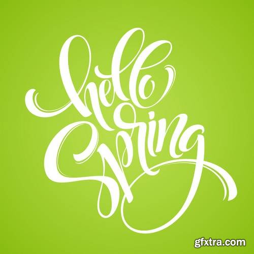 Hello Spring Lettering