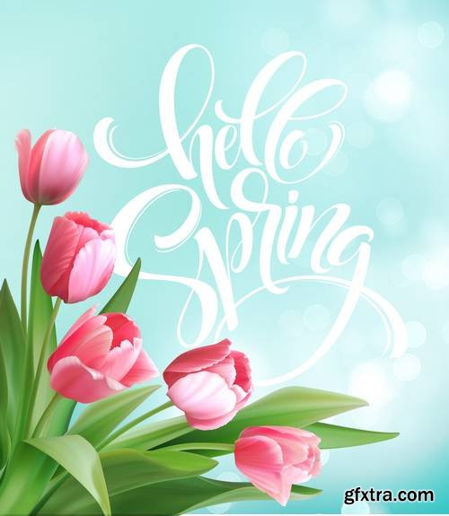Hello Spring Lettering