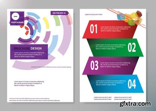 Brochure Design Template Vector - Cover Book Portfolio Presentation Poster in A4