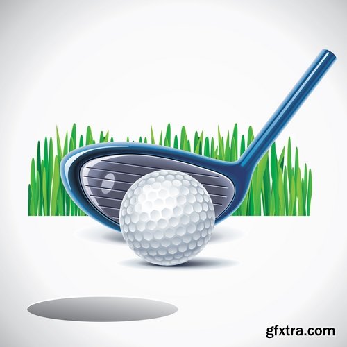 Collection of realistic icon motorsports racing Football Golf Hockey baseball 25 EPS