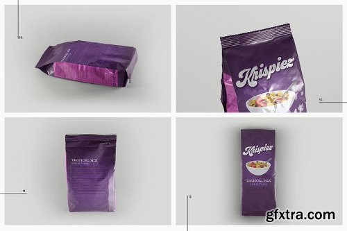 Graphicriver Pouch Packet Packaging Mockup 15503366