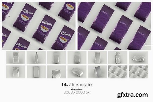 Graphicriver Pouch Packet Packaging Mockup 15503366