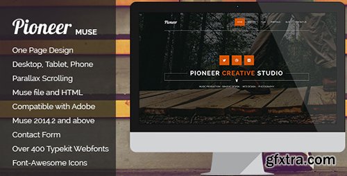 ThemeForest - Pioneer v1.0 - One Page MUSE Template - 10673767