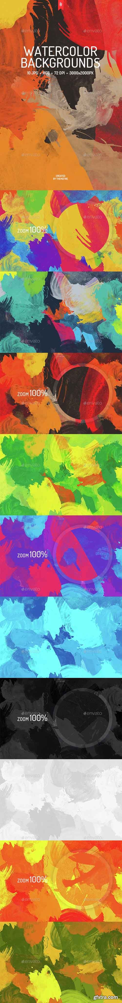 GR - Colorful Watercolor Backgrounds 15346461 GR - Colorful Watercolor Backgrounds 15346461