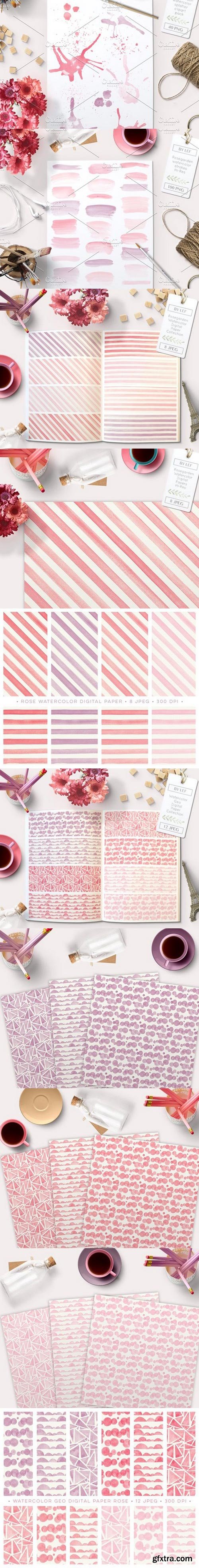 Watercolor Valentine Limited Bundle 616xPNG