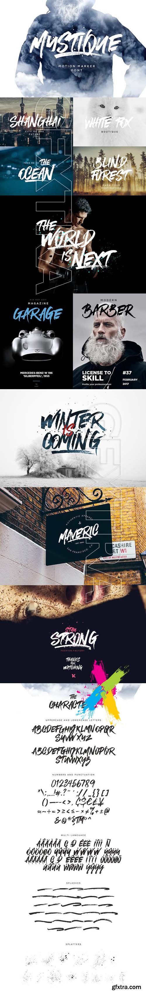 CreativeMarket Mystique Marker Font Script 1220212