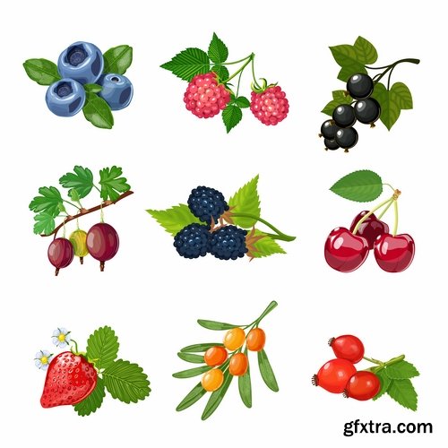 Collection of ice cream sweet donut cake cake icon sticker banner flyer 25 EPS