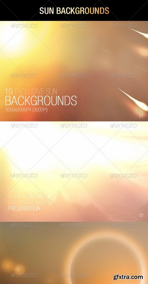 GraphicRiver - Sun Backgrounds 6973251