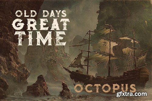 CreativeMarket Octopus - Vintage Style Font 1177961