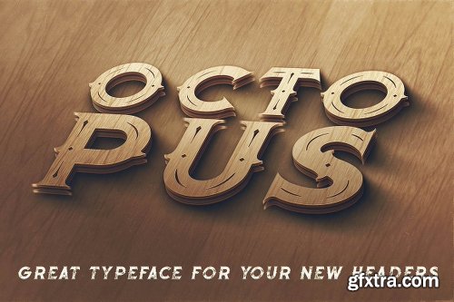 CreativeMarket Octopus - Vintage Style Font 1177961