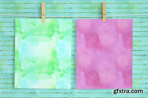 CreativeMarket Watercolor Elements + Free Textures 1229553