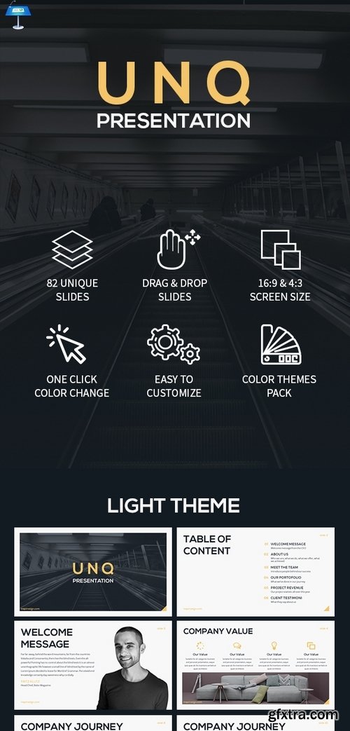 GraphicRiver - UNQ - Clean Creative Keynote Template 17847081