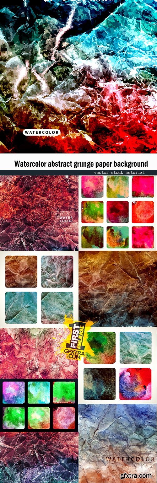 Watercolor abstract grunge paper background