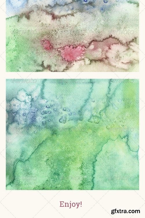 GraphicRiver - Set of 12 Watercolor Backgrounds 6954744