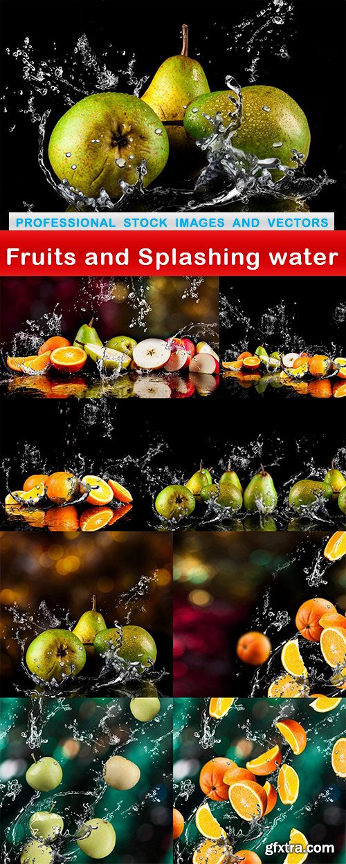Fruits and Splashing water - 9 UHQ JPEG
