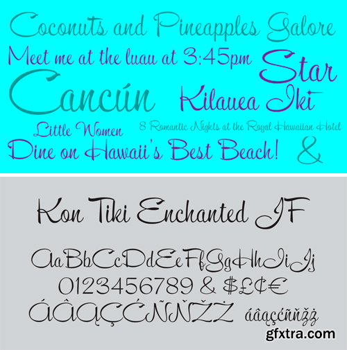 Kon Tiki JF Enchanted Font » GFxtra