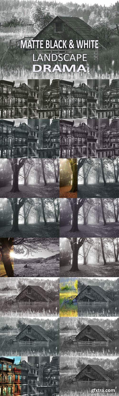 CM - 10 Matte B & W Landscape Drama 1102545