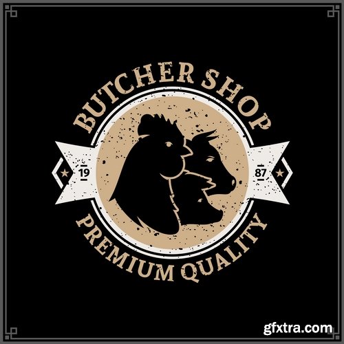 Collection of company logo business card is an example of a vector image 25 EPS