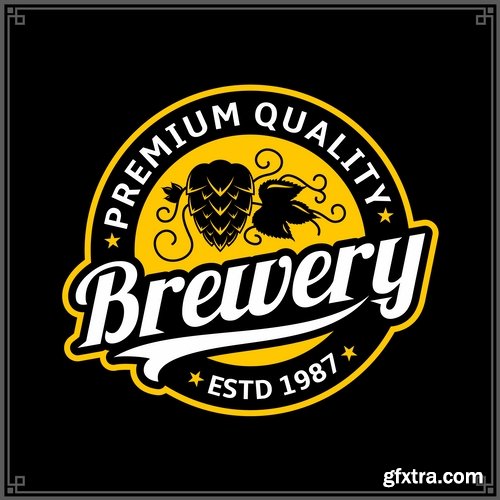 Collection of company logo business card is an example of a vector image 25 EPS