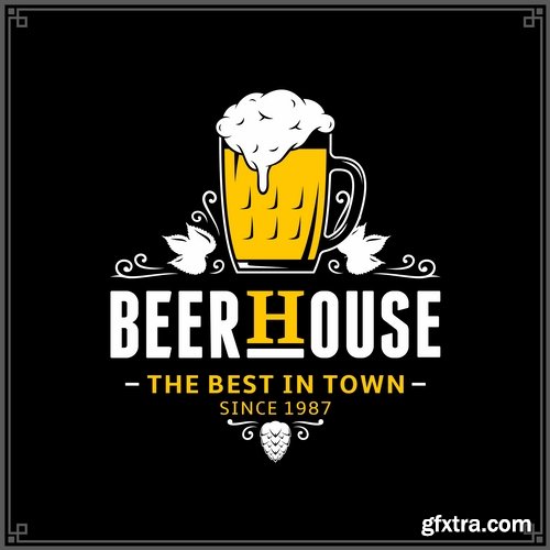 Collection of company logo business card is an example of a vector image 25 EPS