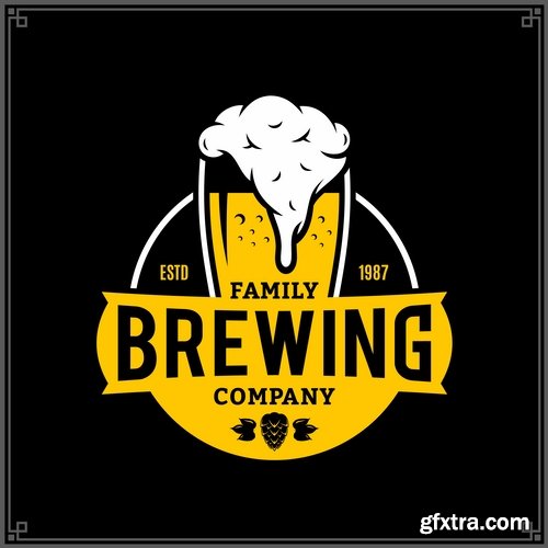 Collection of company logo business card is an example of a vector image 25 EPS