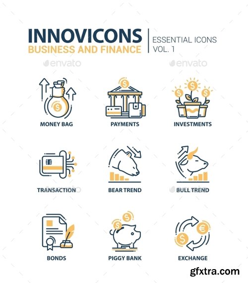 GR - Set Of Modern Office Thin Line Flat Design Icons 13794087 GR - Set Of Modern Office Thin Line Flat Design Icons 13794087