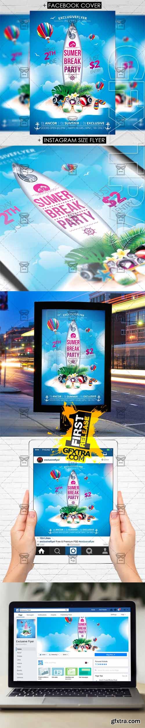 Summer Break - Premium Flyer Template Summer Break - Premium Flyer Template