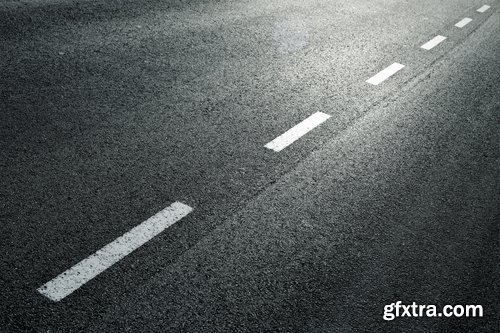 Asphalt road towards the town of the desert journey 25 HQ Jpeg