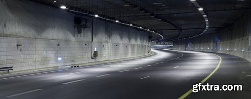 Asphalt road towards the town of the desert journey 25 HQ Jpeg