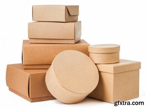 Collection of cardboard box delivery business gift buying 25 HQ Jpeg