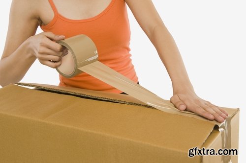 Collection of cardboard box delivery business gift buying 25 HQ Jpeg