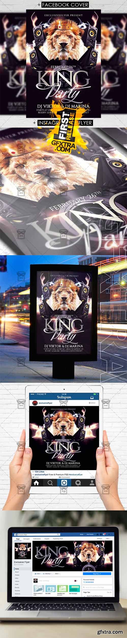 King Party - Premium Flyer Template King Party - Premium Flyer Template