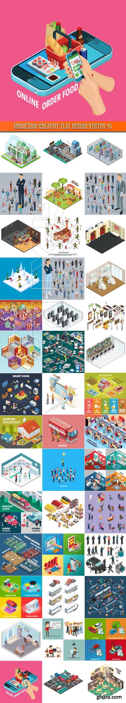 Isometric creative flat design vector 96