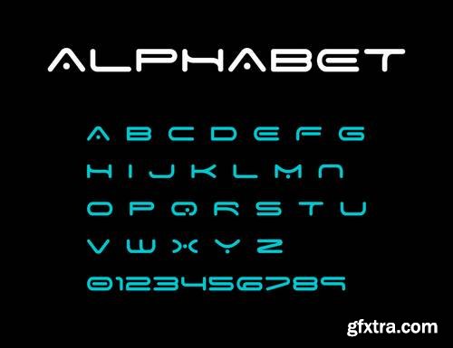 Alphabet Vector Fonts #8, 17xEPS