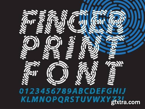 Alphabet Vector Fonts #8, 17xEPS