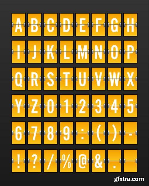 Alphabet Vector Fonts #8, 17xEPS