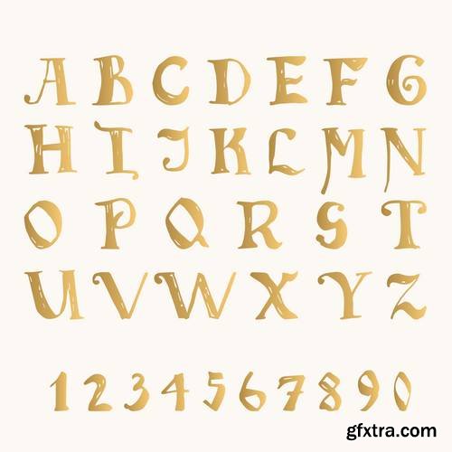 Alphabet Vector Fonts #8, 17xEPS