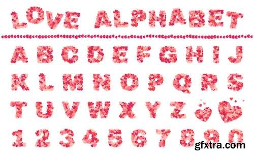 Alphabet Vector Fonts #8, 17xEPS