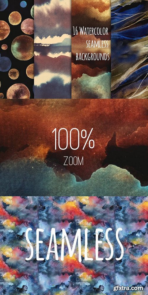 CM - Watercolor seamless backgrounds 431245