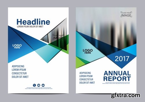 Collection of flyer banner cover template sample card invitation card 25 EPS