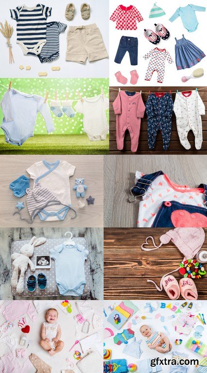Set of Baby Clothes - 10 x JPEGs