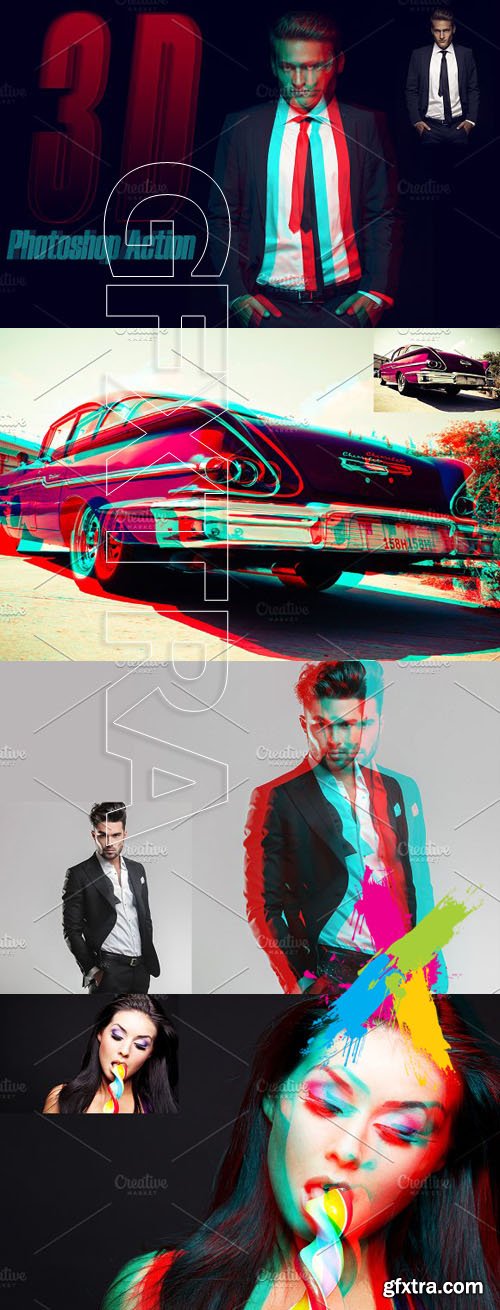 CM 3D Photoshop Action 1196967