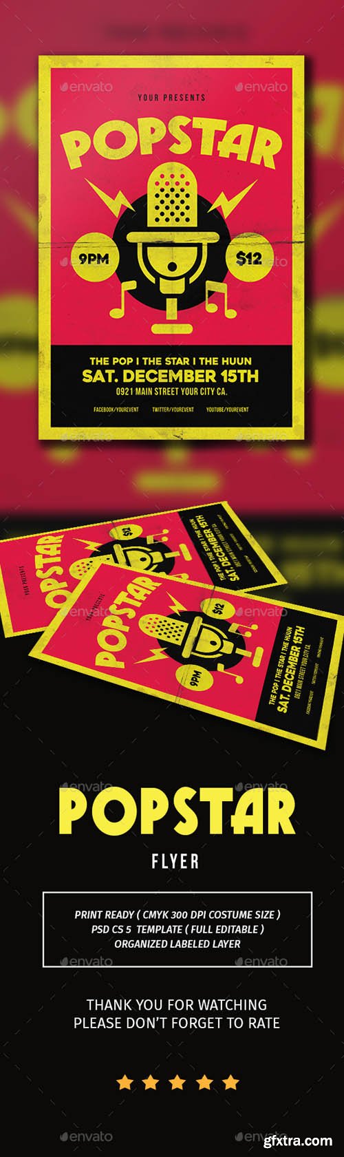 GR - Popstar music flyer 18629942